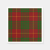 Cameron tartan red green plaid servet (Voorkant)