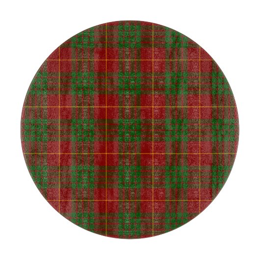 Cameron tartan red green plaid snijplank (Voorkant)