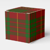 Cameron tartan rood groen geruit bedankdoosjes (Voorkant Zijde)