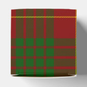 Cameron tartan rood groen geruit bedankdoosjes (Bovenkant)