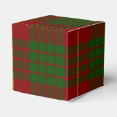 Cameron tartan rood groen geruit bedankdoosjes (Achterkant)