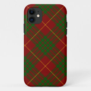 Cameron tartan rood groen geruit iPhone 11 hoesje