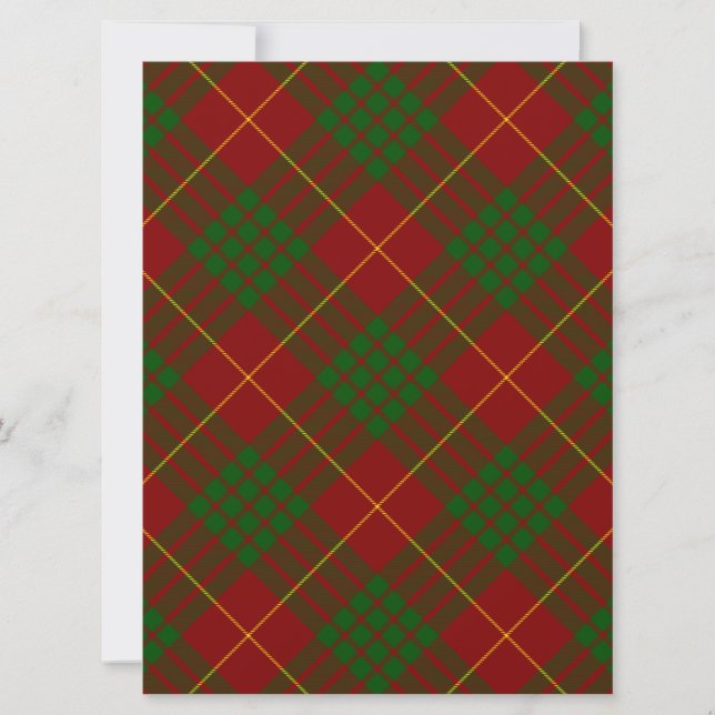 Cameron tartan rood groen ruit (Voorkant)