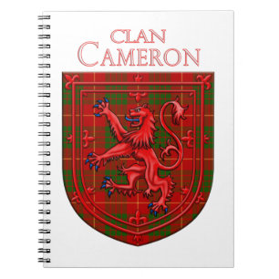 Cameron Tartan Scottish Play Lion Rampant Notitieboek