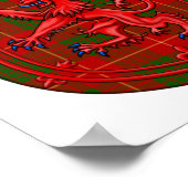 Cameron Tartan Scottish Play Lion Rampant Poster (Hoek)