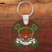 Cameron Tartan Skull Keyring Sleutelhanger (Voorkant)