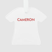 Cameron Tartan T-shirt Ornament (achterkant)