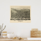 Cameron, WV Panoramische Kaart - 1899 Poster (Keuken)