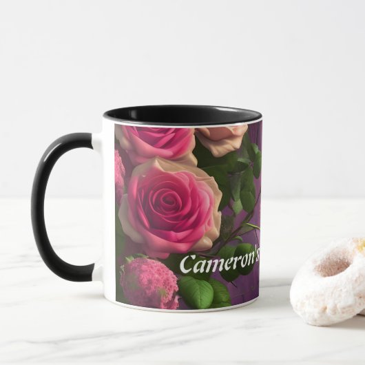 Cameron's Morning Tea Gepersonaliseerd  Mok (Met donut)