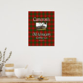 Cameron's Old Achnacarry Coffee Co. Poster (Keuken)
