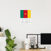 Cameroon 2026 Calendar, Large, Cameroon Flag Poster (Thuiskantoor)