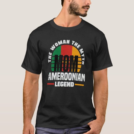Cameroon Cameroonian Cameroon Flag Mothers Day 1 T-shirt (Voorkant)