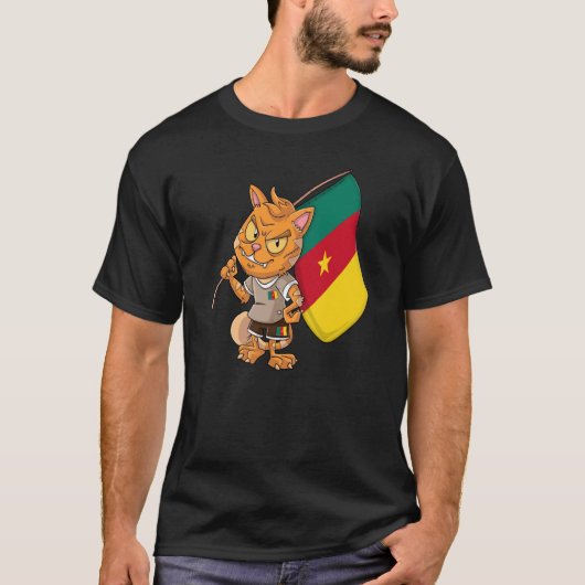 Cameroon fan cat t-shirt (Voorkant)