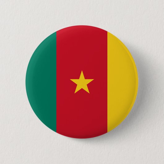 Cameroon Flag Button (Voorkant)