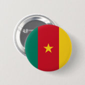 Cameroon Flag Button (Voorkant /achterkant)