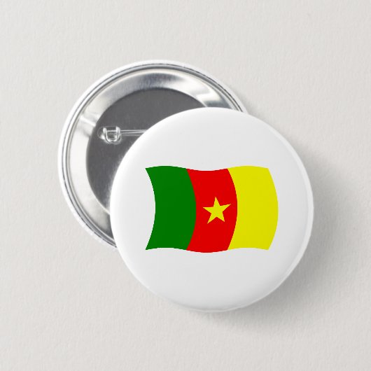 Cameroon Flag Button (Voorkant /achterkant)