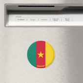 Cameroon Flag Charming Patriotic Magneet (Insitu (Vaatwasser))