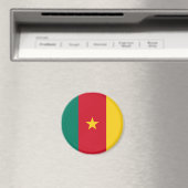 Cameroon Flag Magnet (Insitu (Vaatwasser))