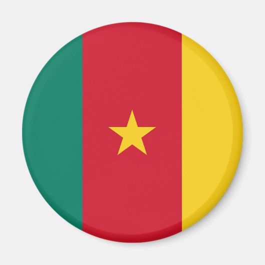 Cameroon Flag Magnet (Voorkant)