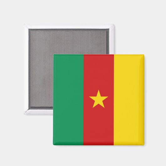 Cameroon Flag Magnet (Voorkant / Achterkant)