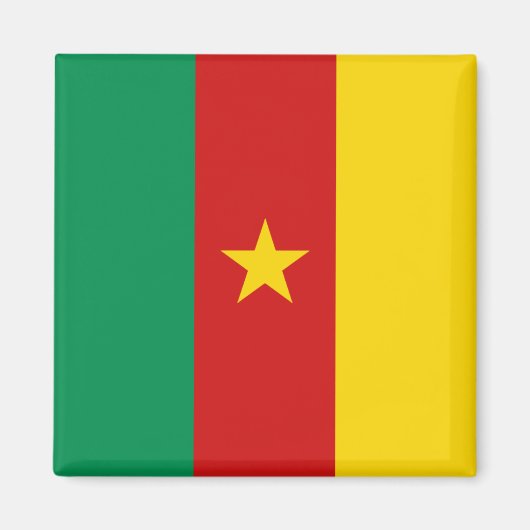 Cameroon Flag Magnet (Voorkant)