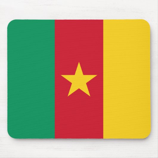 Cameroon Flag Mousepad Muismat (Voorkant)