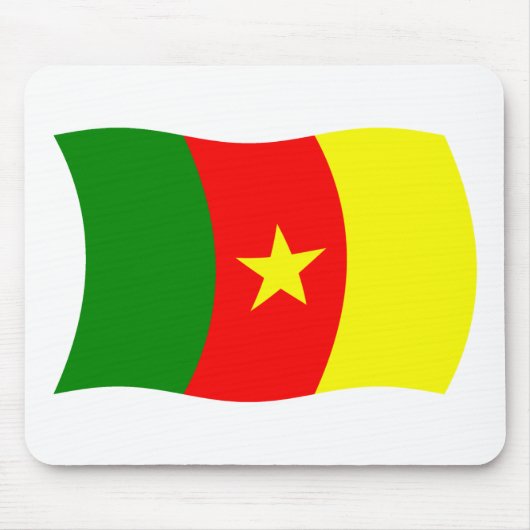Cameroon Flag Mousepad Muismat (Voorkant)