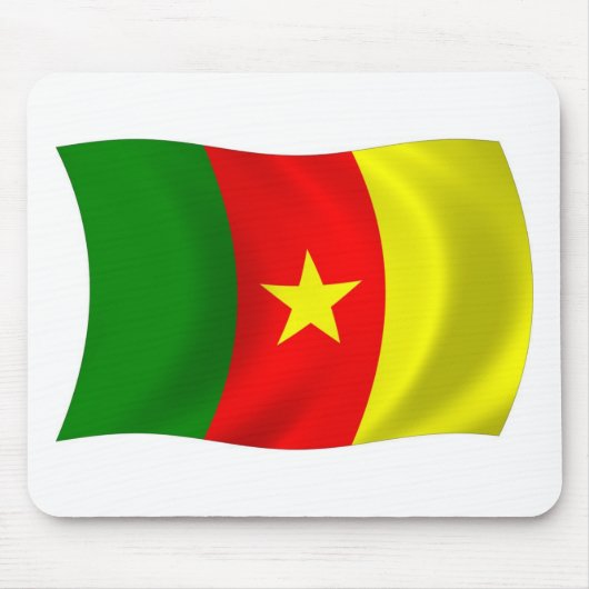 Cameroon Flag Mousepad Muismat (Voorkant)