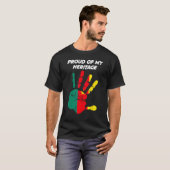 Cameroon Flag Printed Palm T-shirt (Voorkant volledig)