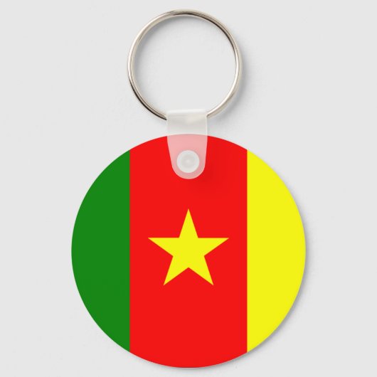 Cameroon Flag Sleutelhanger (Voorkant)