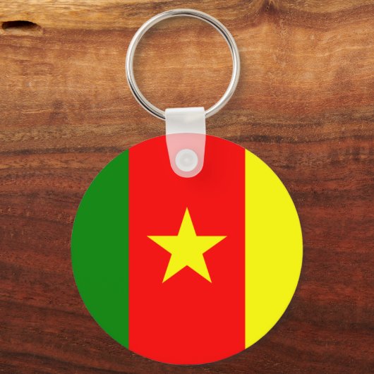 Cameroon Flag Sleutelhanger (Voorkant)