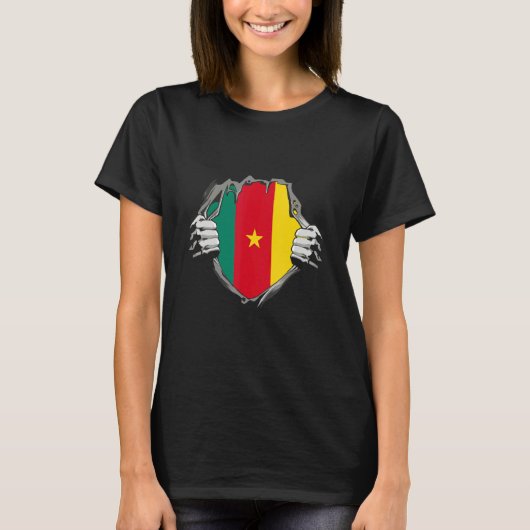 Cameroon flag t-shirt (Voorkant)