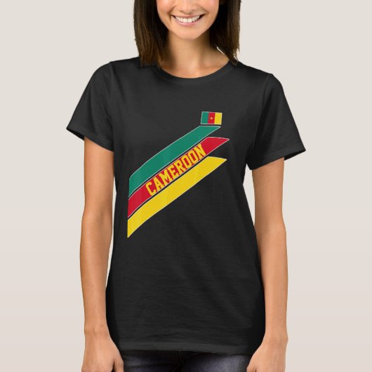 Cameroon Football Supporter Visitor Cameroon Socce T-shirt (Voorkant)