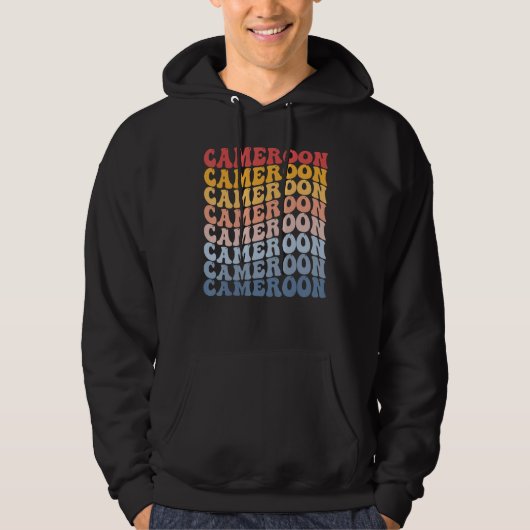 Cameroon Groovy Retro Cameroonian Hoodie (Voorkant)