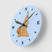 Cameroon Map Clock Ronde Klok (Hoek)