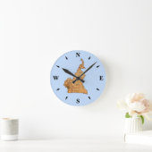 Cameroon Map Clock Ronde Klok (Huis)