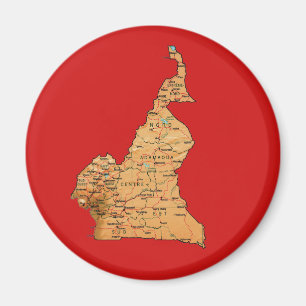 Cameroon Map Magnet