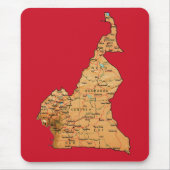 Cameroon Map Mousepad Muismat (Voorkant)