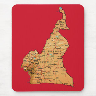 Cameroon Map Mousepad Muismat