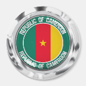 Cameroon Round Emblem Magneet (Voorkant)