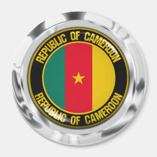 Cameroon Round Emblem Magneet