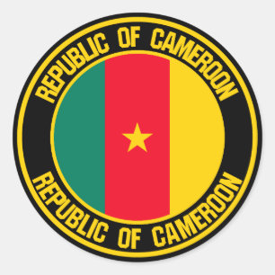 Cameroon Round Emblem Ronde Sticker