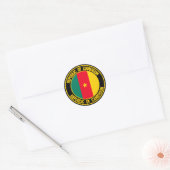 Cameroon Round Emblem Ronde Sticker (Envelop)