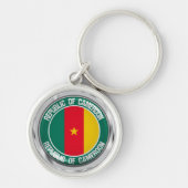 Cameroon Round Emblem Sleutelhanger (Voorkant)