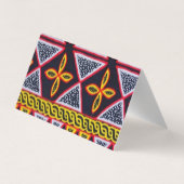 Cameroon Toghu Patroonplaat Visitekaartje (Achterkant)