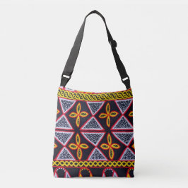 Cameroon Toghu Pattern Crossbody Bag Tas
