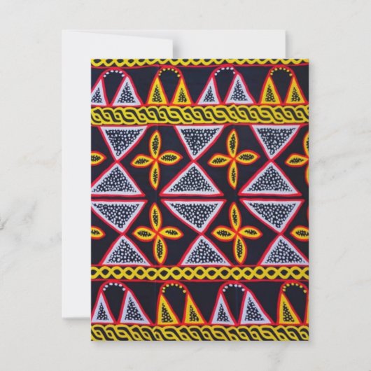 Cameroon Toghu Pattern Notecards Notitiekaartje (Voorkant)