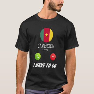 Cameroon Vlag Souvenir Kameroen Roept T-shirt