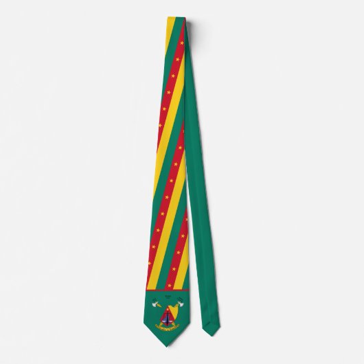 Cameroonian Flag & Coat of Arms, Flag of Cameroon Stropdas (Voorkant)