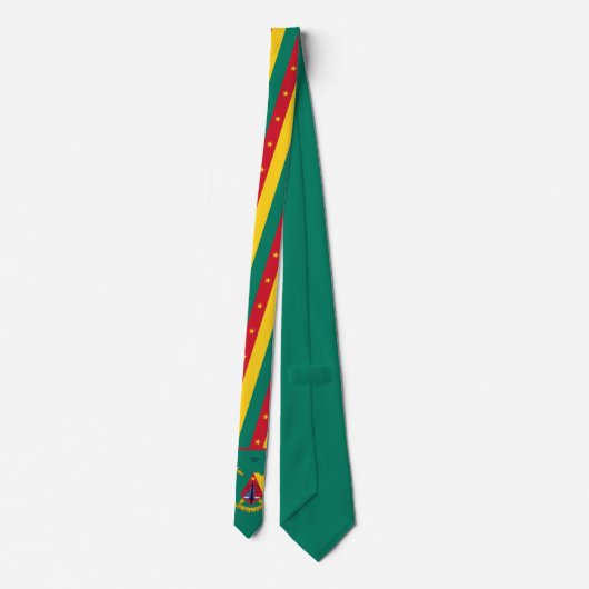Cameroonian Flag & Coat of Arms, Flag of Cameroon Stropdas (Achterkant)